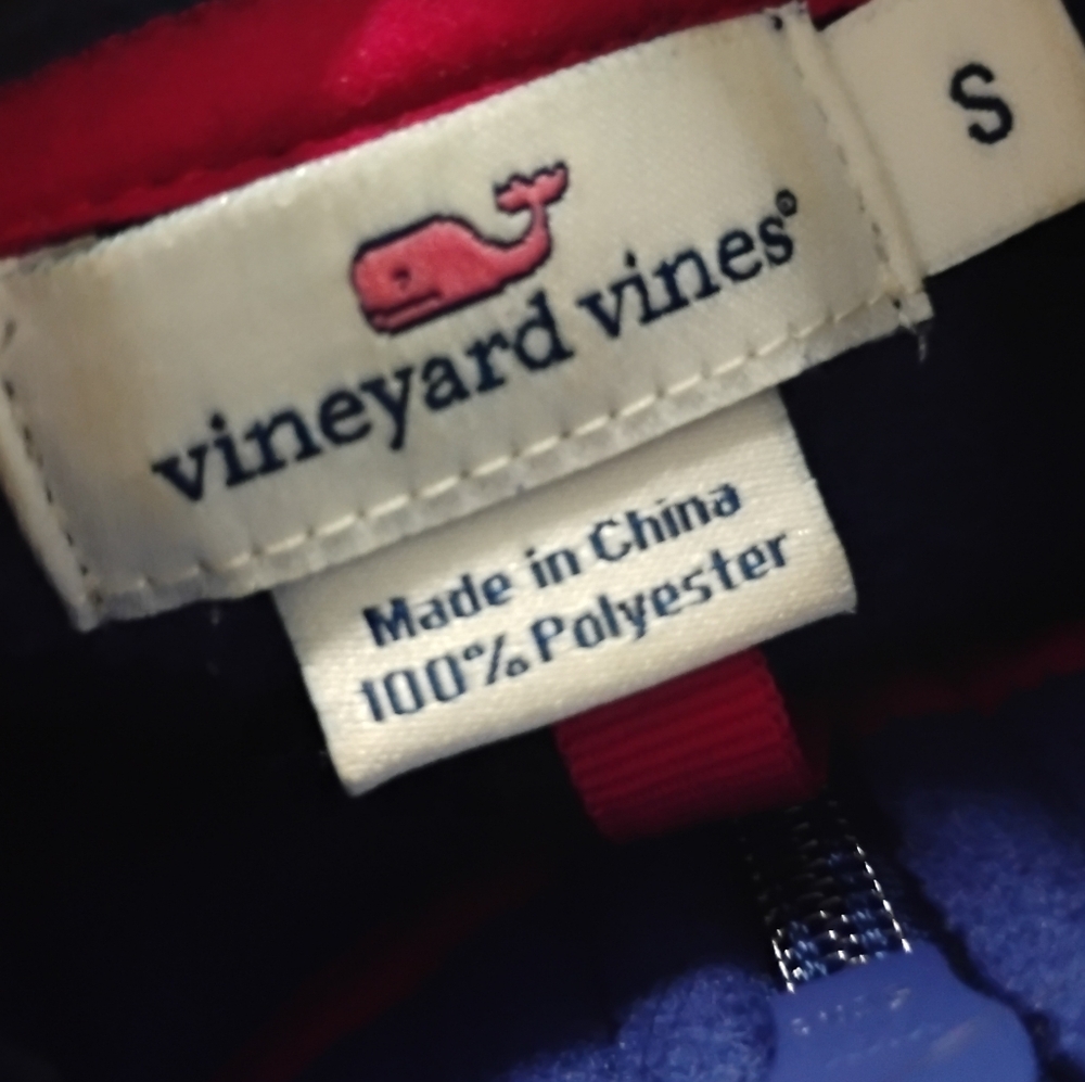 Vineyard Vines Women's Zip Pullover Fleece Sweatshirt Sz S - Picture 4 of 4